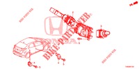 COMBINATIESCHAKELAAR  voor Honda CIVIC DIESEL 1.6 EXCLUSIVE 5 deuren 6-versnellings handgeschakelde versnellingsbak 2015