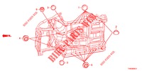 DOORVOERTULLE (INFERIEUR) voor Honda CIVIC DIESEL 1.6 EXCLUSIVE 5 deuren 6-versnellings handgeschakelde versnellingsbak 2015