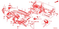 INSTRUMENTEN PANEEL BOVEN (LH) voor Honda CIVIC DIESEL 1.6 EXCLUSIVE 5 deuren 6-versnellings handgeschakelde versnellingsbak 2015
