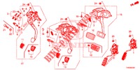 PEDAAL (LH) voor Honda CIVIC DIESEL 1.6 EXCLUSIVE 5 deuren 6-versnellings handgeschakelde versnellingsbak 2015