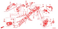 VOOR PORTIER SLOTEN/BUITEN HENDEL  voor Honda CIVIC DIESEL 1.6 EXCLUSIVE 5 deuren 6-versnellings handgeschakelde versnellingsbak 2015
