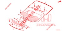 VOOR RUIT/ ACHTER RUIT  voor Honda CIVIC DIESEL 1.6 EXCLUSIVE 5 deuren 6-versnellings handgeschakelde versnellingsbak 2015