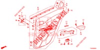 ACHTER PORTIER VOERING(4DE)  voor Honda CIVIC 1.8 EXECUTIVE 5 deuren 5-traps automatische versnellingsbak 2015