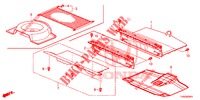 ACHTER VLOER BOX  voor Honda CIVIC 1.8 EXECUTIVE 5 deuren 5-traps automatische versnellingsbak 2015