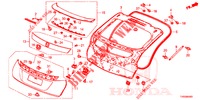 ACHTERKLEP PANEEL(2DE)  voor Honda CIVIC 1.8 EXECUTIVE 5 deuren 5-traps automatische versnellingsbak 2015