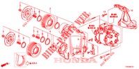 AIRCONDITIONER (COMPRESSEUR) (1.8L) voor Honda CIVIC 1.8 EXECUTIVE 5 deuren 5-traps automatische versnellingsbak 2015