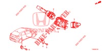 COMBINATIESCHAKELAAR  voor Honda CIVIC 1.8 EXECUTIVE 5 deuren 5-traps automatische versnellingsbak 2015