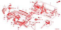 INSTRUMENTEN PANEEL BOVEN (LH) voor Honda CIVIC 1.8 EXECUTIVE 5 deuren 5-traps automatische versnellingsbak 2015