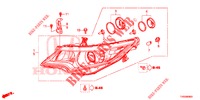 KOPLAMP  voor Honda CIVIC 1.8 EXECUTIVE 5 deuren 5-traps automatische versnellingsbak 2015