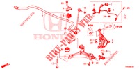 VOOR KNOKKEL  voor Honda CIVIC 1.8 EXECUTIVE 5 deuren 5-traps automatische versnellingsbak 2015
