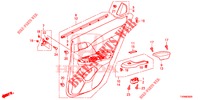 ACHTER PORTIER VOERING(4DE)  voor Honda CIVIC 1.4 ELEGANCE 5 deuren 6-versnellings handgeschakelde versnellingsbak 2016