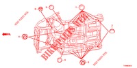 DOORVOERTULLE (INFERIEUR) voor Honda CIVIC 1.4 ELEGANCE 5 deuren 6-versnellings handgeschakelde versnellingsbak 2016
