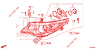 KOPLAMP  voor Honda CIVIC 1.4 ELEGANCE 5 deuren 6-versnellings handgeschakelde versnellingsbak 2016