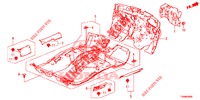 VLOERMAT/ISOLATOR  voor Honda CIVIC 1.4 ELEGANCE 5 deuren 6-versnellings handgeschakelde versnellingsbak 2016