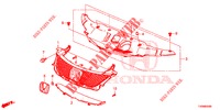 VOOR GRILLE/GIETWERK  voor Honda CIVIC 1.4 ELEGANCE 5 deuren 6-versnellings handgeschakelde versnellingsbak 2016
