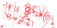 VOOR REM  voor Honda CIVIC 1.4 ELEGANCE 5 deuren 6-versnellings handgeschakelde versnellingsbak 2016