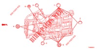 DOORVOERTULLE (INFERIEUR) voor Honda CIVIC 1.4 S 5 deuren 6-versnellings handgeschakelde versnellingsbak 2016