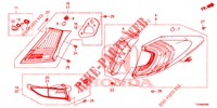 ACHTERLICHT/KENTEKEN LICHT (PGM FI)  voor Honda CIVIC DIESEL 1.6 EXECUTIVE NAVI EDITION X 5 deuren 6-versnellings handgeschakelde versnellingsbak 2016