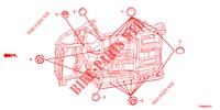 DOORVOERTULLE (INFERIEUR) voor Honda CIVIC DIESEL 1.6 EXECUTIVE NAVI EDITION X 5 deuren 6-versnellings handgeschakelde versnellingsbak 2016