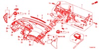 INSTRUMENTEN PANEEL BOVEN (LH) voor Honda CIVIC DIESEL 1.6 EXECUTIVE NAVI EDITION X 5 deuren 6-versnellings handgeschakelde versnellingsbak 2016
