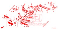 VOOR BUMPER  voor Honda CIVIC DIESEL 1.6 EXECUTIVE NAVI EDITION X 5 deuren 6-versnellings handgeschakelde versnellingsbak 2016