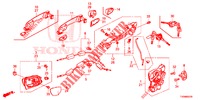 VOOR PORTIER SLOTEN/BUITEN HENDEL  voor Honda CIVIC DIESEL 1.6 EXECUTIVE NAVI EDITION X 5 deuren 6-versnellings handgeschakelde versnellingsbak 2016