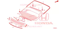 VOOR RUIT/ ACHTER RUIT  voor Honda CIVIC LIFESTYLE 5 deuren 5-traps automatische versnellingsbak 2016