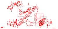 ACHTER PORTIER SLOTEN/BUITEN HENDEL  voor Honda CIVIC 1.0 S 5 deuren CVT versnellingsbak 2017