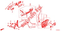 ACHTER PORTIER SLOTEN/BUITEN HENDEL  voor Honda CIVIC 1.5 PRESTIGE 5 deuren 6-versnellings handgeschakelde versnellingsbak 2017
