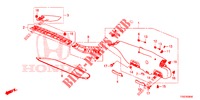 ACHTERKLEP VOERING/ ACHTER PANEEL VOERING(2DE)  voor Honda CIVIC 1.5 PRESTIGE 5 deuren 6-versnellings handgeschakelde versnellingsbak 2017