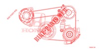 ALTERNATOR RIEM (1.5L) voor Honda CIVIC 1.5 PRESTIGE 5 deuren 6-versnellings handgeschakelde versnellingsbak 2017