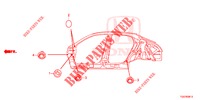 DOORVOERTULLE (LATERAL) voor Honda CIVIC 1.5 PRESTIGE 5 deuren 6-versnellings handgeschakelde versnellingsbak 2017