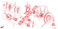 VOOR REM (2) voor Honda CIVIC 1.5 SPORT PLUS 5 deuren 6-versnellings handgeschakelde versnellingsbak 2017