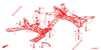 VOOR SUB FRAME/ACHTER BALK  voor Honda CIVIC 1.5 SPORT PLUS 5 deuren 6-versnellings handgeschakelde versnellingsbak 2017