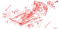 VLOERMAT/ISOLATOR  voor Honda CIVIC 1.8 SPORT 5 deuren 6-versnellings handgeschakelde versnellingsbak 2014