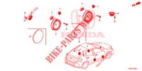 ANTENNE/LUIDSPREKER  voor Honda CIVIC DIESEL 1.6 ENTRY 5 deuren 6-versnellings handgeschakelde versnellingsbak 2018