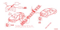 EMBLEMEN/WAARSCHUWINGSLABELS  voor Honda CIVIC DIESEL 1.6 ENTRY 5 deuren 6-versnellings handgeschakelde versnellingsbak 2018
