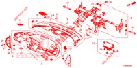 INSTRUMENTEN PANEEL BOVEN (LH) voor Honda CIVIC DIESEL 1.6 ENTRY 5 deuren 6-versnellings handgeschakelde versnellingsbak 2018