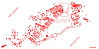 UITLAATPIJP/GELUIDDEMPER (PGM FI)  voor Honda CIVIC DIESEL 1.6 ENTRY 5 deuren 6-versnellings handgeschakelde versnellingsbak 2018