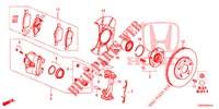 VOOR REM (2) voor Honda CIVIC DIESEL 1.6 ENTRY 5 deuren 6-versnellings handgeschakelde versnellingsbak 2018