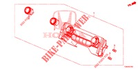 AIR CONDITIONER BEDIENING (1) voor Honda CIVIC DIESEL 1.6 ENTRY 5 deuren 9-traps automatische versnellingsbak 2018