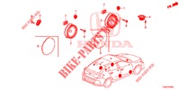 ANTENNE/LUIDSPREKER  voor Honda CIVIC DIESEL 1.6 MID 5 deuren 9-traps automatische versnellingsbak 2018
