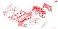 VLOERMAT/ISOLATOR  voor Honda CIVIC DIESEL 1.6 MID 5 deuren 9-traps automatische versnellingsbak 2018