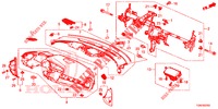 INSTRUMENTEN PANEEL BOVEN (LH) voor Honda CIVIC DIESEL 1.6 TOP 5 deuren 6-versnellings handgeschakelde versnellingsbak 2018