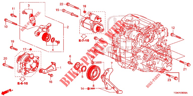 AUTOMATISCH SPANNER  voor Honda CIVIC DIESEL 1.6 TOP 5 deuren 9-traps automatische versnellingsbak 2018