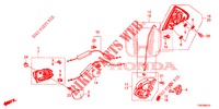 ACHTER PORTIER SLOTEN/BUITEN HENDEL  voor Honda CIVIC TYPE R 5 deuren 6-versnellings handgeschakelde versnellingsbak 2016