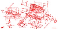 CILINDERBLOK/OLIEPAN  voor Honda CIVIC TYPE R 5 deuren 6-versnellings handgeschakelde versnellingsbak 2016
