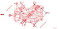 DOORVOERTULLE (INFERIEUR) voor Honda CIVIC TYPE R 5 deuren 6-versnellings handgeschakelde versnellingsbak 2016