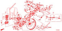REM HOOFDCILINDER/HOOFDSPANNING (LH) voor Honda CIVIC TYPE R 5 deuren 6-versnellings handgeschakelde versnellingsbak 2016