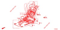 V. ZITTING COMPONENTEN (D.) (SIEGE REGLAGE MANUEL) voor Honda CIVIC TYPE R 5 deuren 6-versnellings handgeschakelde versnellingsbak 2016